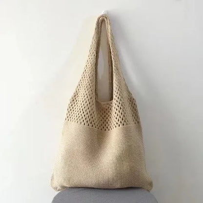 Designer Style Knitted Tote Bag