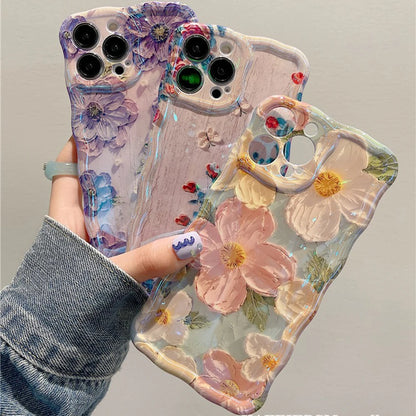 Retro Oil Painting Print iPhone Case