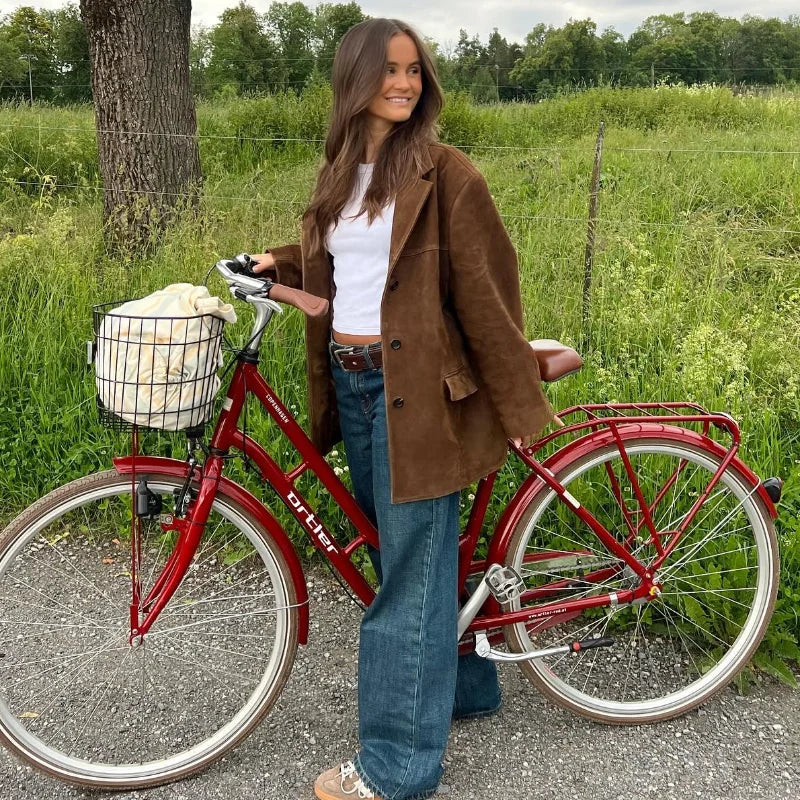 Brown Vintage Blazer Jacket