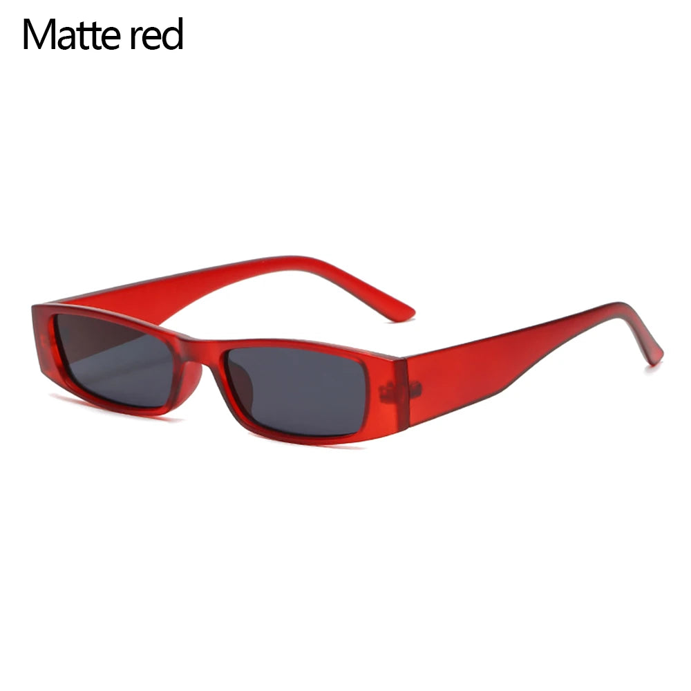Vintage Rectangle Narrow Sunglasses