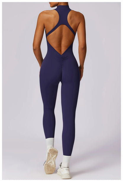 Backless One-piece Activewear Bodysuit