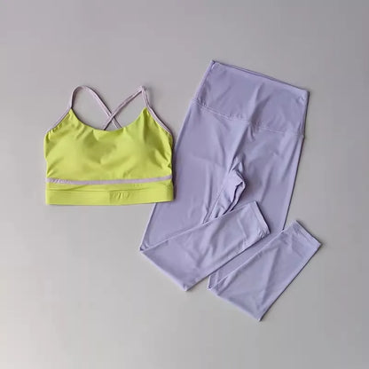 Activewear Yoga High-Waisted Leggings Set