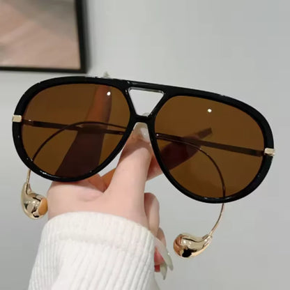 Oversized Vintage Style Pilot Sunglasses