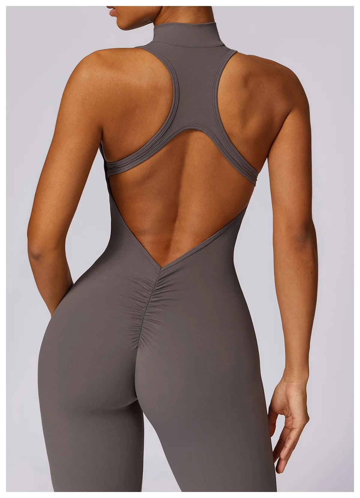 Backless One-piece Activewear Bodysuit