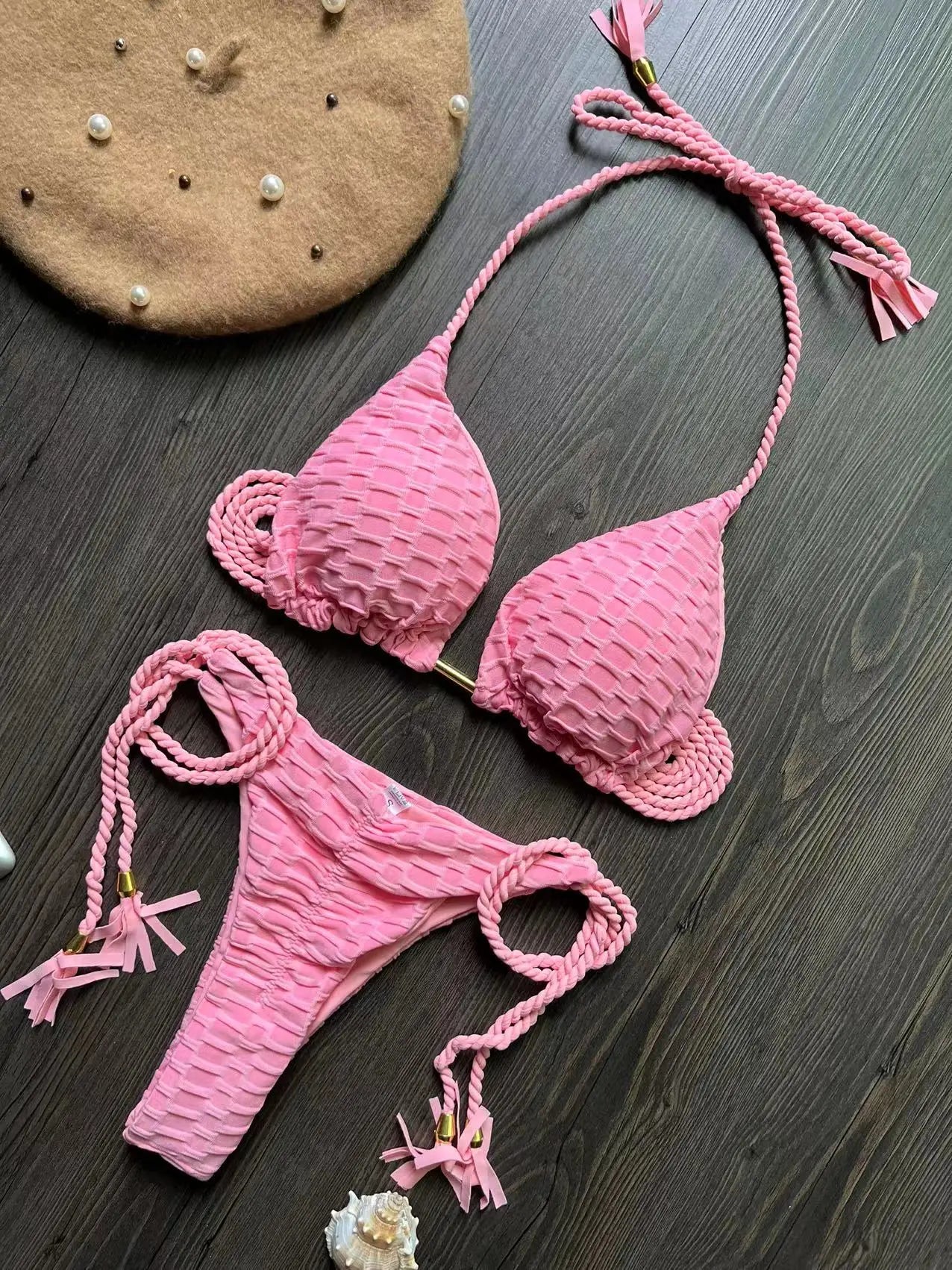 Neon Triangle Top Side-Tie Bikini