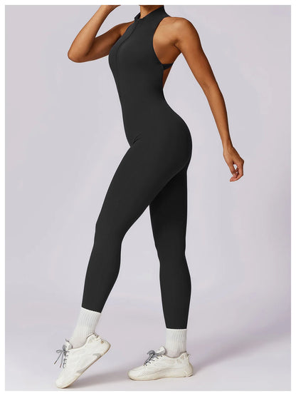 Backless One-piece Activewear Bodysuit