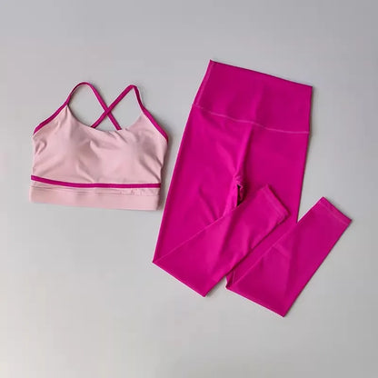 Activewear Yoga High-Waisted Leggings Set