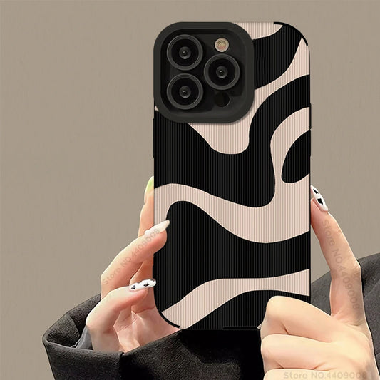 Zebra Stripe Print iPhone Case
