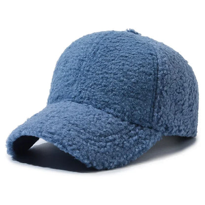 Plush Wool Baseball Cap