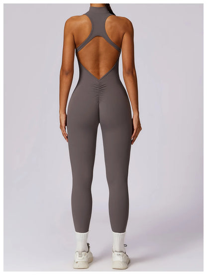 Backless One-piece Activewear Bodysuit