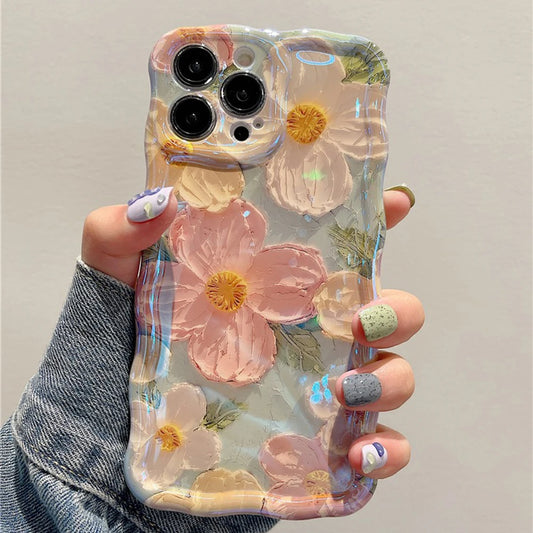 Retro Oil Painting Print iPhone Case