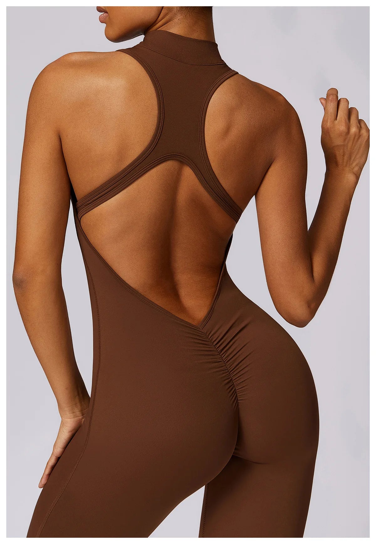 Backless One-piece Activewear Bodysuit