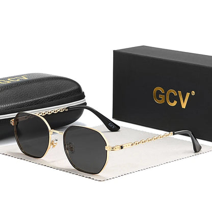 Classic Retro Metal Frame Polaroid Sunglasses