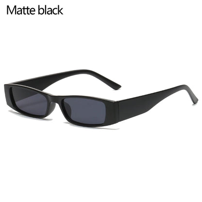 Vintage Rectangle Narrow Sunglasses